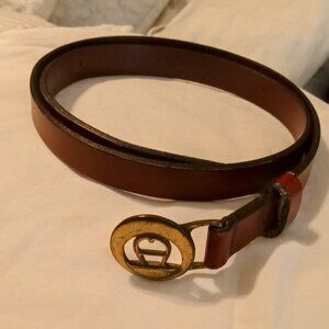Vintage Etienne Agner Burgandy/brown Sz.Small Belt